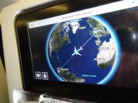 Nad oceánem do Quita  Z 11 hodinového letu Amsterodam - Quito jsme zhruba v polovině.