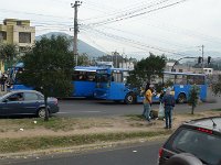 Quito.  Průjezd Quitem.