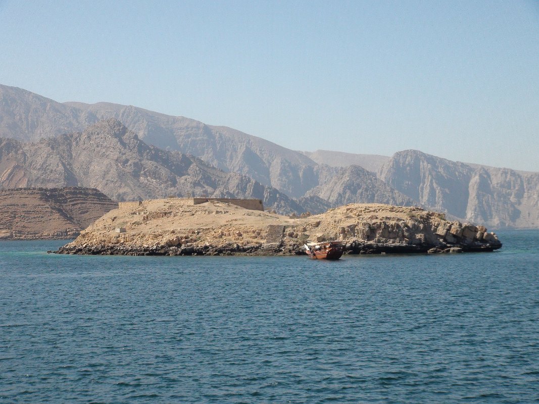 Dhow Cruise fjordem  Khor Sam Telegrafní ostrov